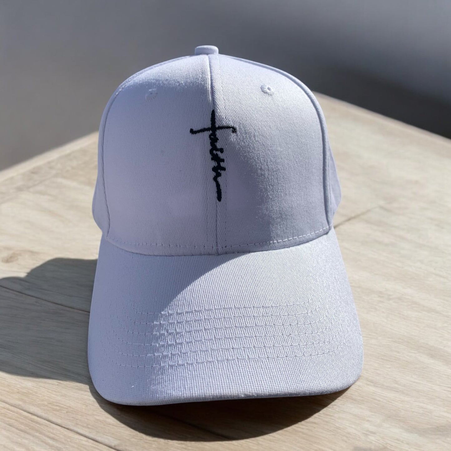 Faith Word Cross Baseball Cap Hat