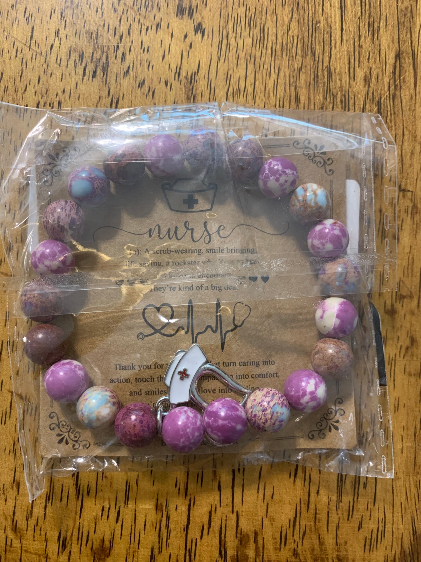 Nurse Natural Stone Bracelet