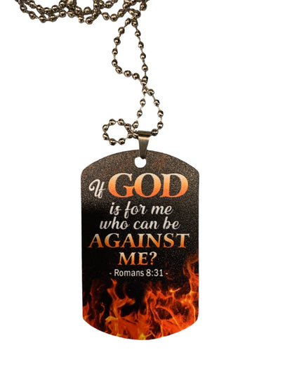 If God is for Me Acrylic Necklace