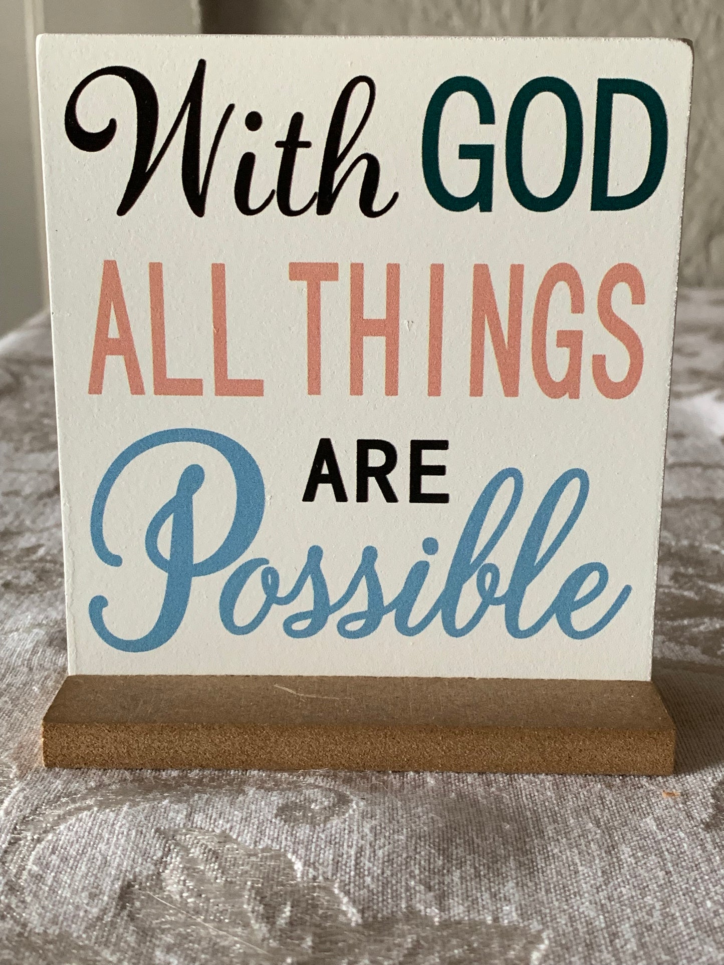 Inspirational Quotes Wooden Table Signs