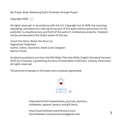 My Prayer Book: Releasing God’s Promises for Children through Prayer by María A Flores