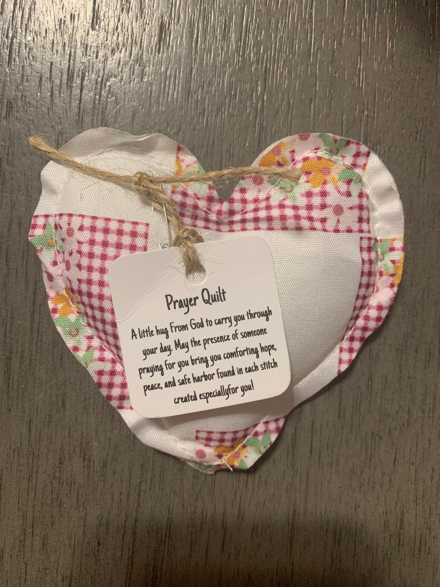 Heart Prayer Pillows with Cross Inside