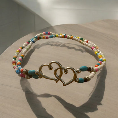 Double Heart Fashion Paradise Anklet