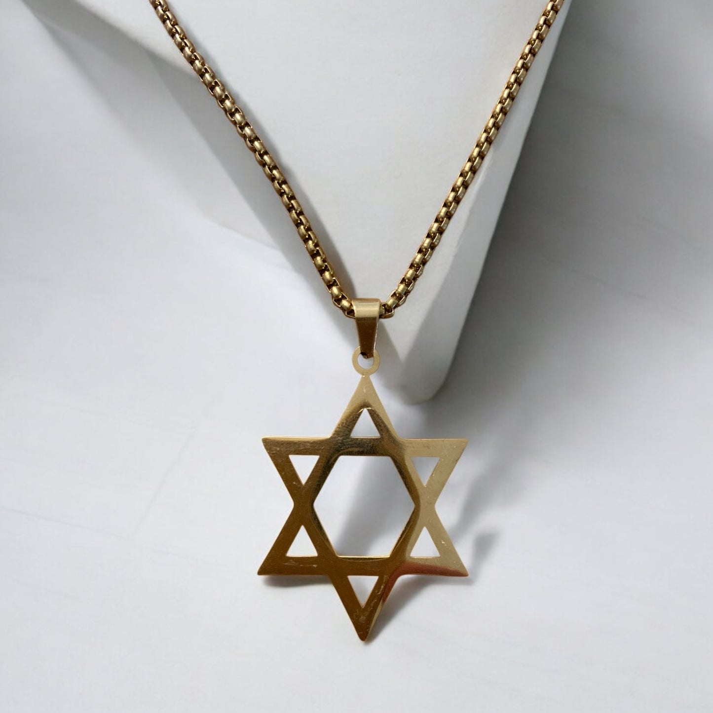 Star of David Stainless Steel Necklace