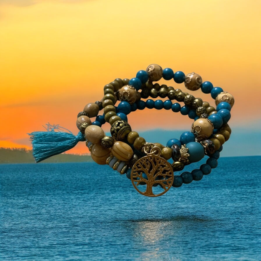 Ocean Beach Bohemian Trea of Life Bracelet