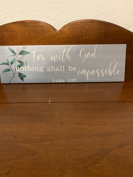 Bible Verse Rustic Art Wood Wall Decor