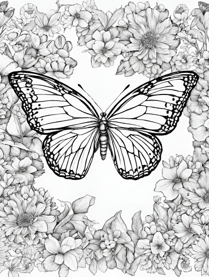 Butterfly Coloring and Activity Book: Encouragement for Parents by Maria Flores