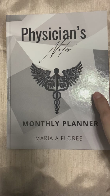 Physician’s Notes Monthly Planner